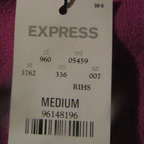 NWT Express 90s Y2K Camisole (S) Arm Warmer Shrug (sz M) set in PInk/Burgundy - Picture 15 of 16